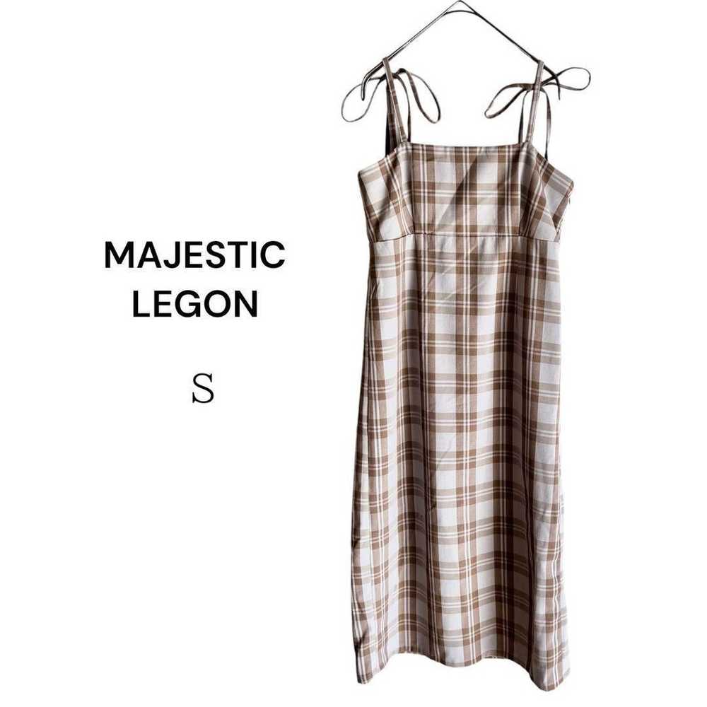 Majestic Legon One Piece, Camisole Dress, Checked… - image 1