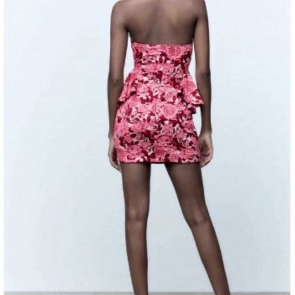 Zara Pink Rose Dress - image 4