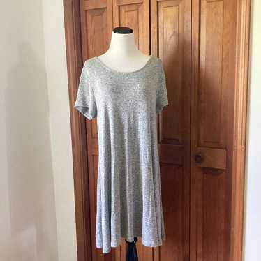 Old Navy Grey Knit Pullover Dress, Size L