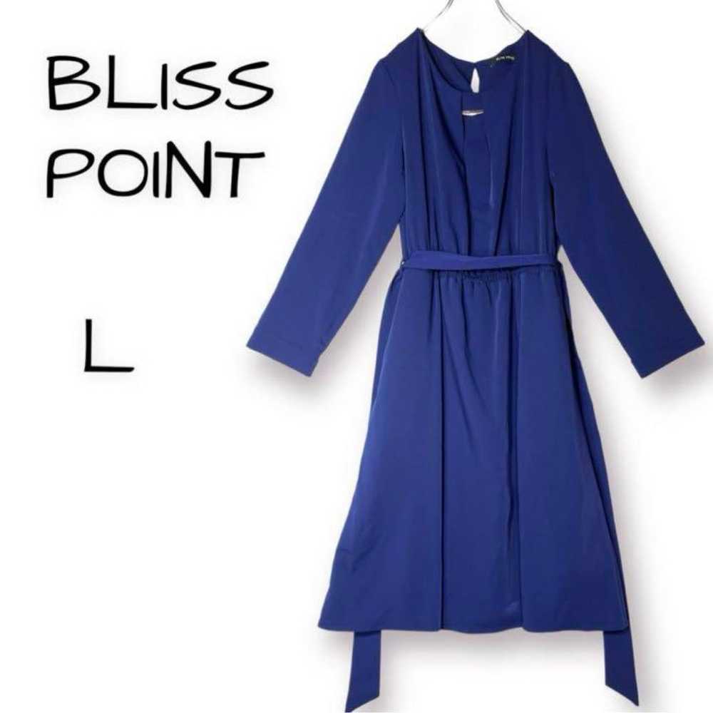 Bliss Point Long One Piece Blue Ribbon No Collar - image 1