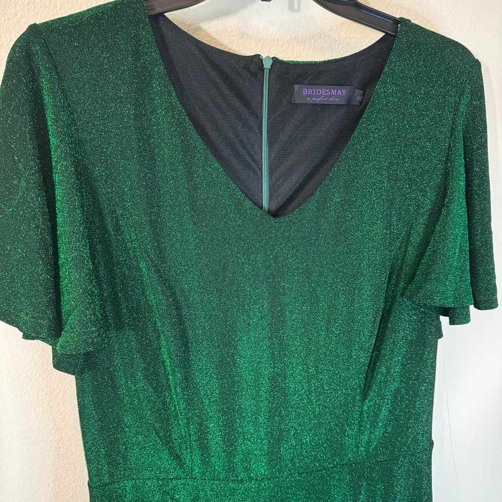 Bridesmay Women’s Green Glitter Dress Sparkly Coc… - image 3