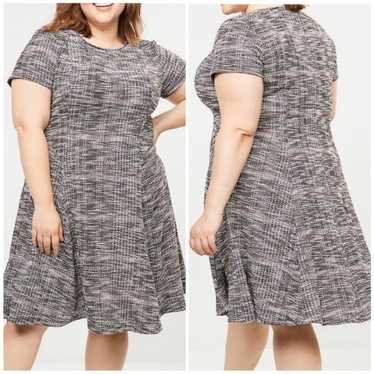 Lane Bryant Tweed Fit & Flare Dress Plus Size 22