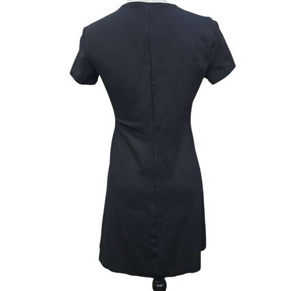 Mango Black Ponte Dress Crew-neck Short Sleeve Wo… - image 2