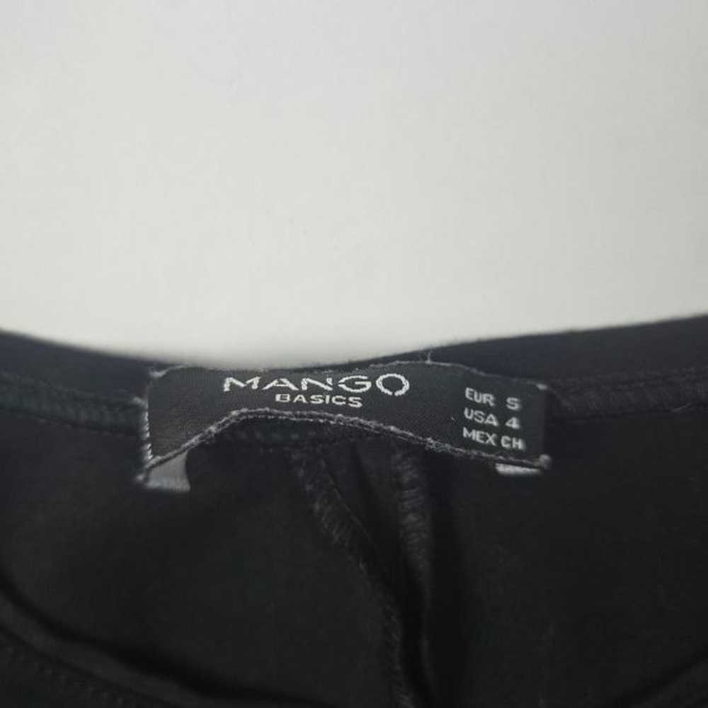 Mango Black Ponte Dress Crew-neck Short Sleeve Wo… - image 4