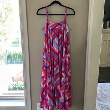 Abel the Label Anthropologie Pink Lilac Maxi Dress