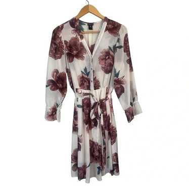 Kate and Lily Sheer Floral Plus Size Midi Dress S… - image 1