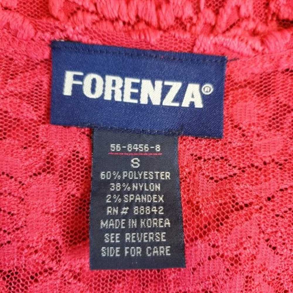 Vintage Y2K Forenza Pink Lace Bell-Sleeved Top - image 7