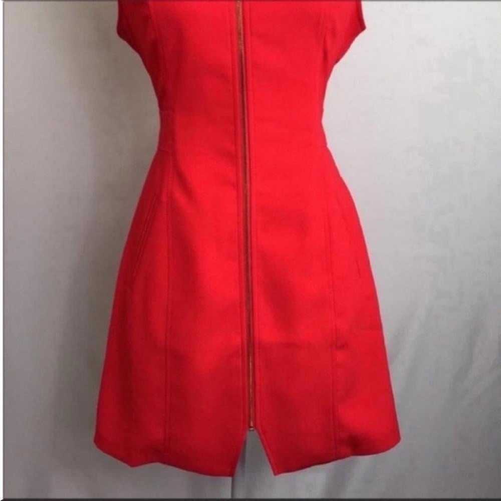 Xoxo Womens Sleeveless Zippered Orange Sheath Dre… - image 3