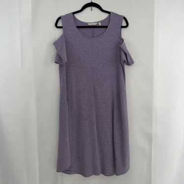 Soft Surroundings Womens Cold Shoulder Dress Purp… - image 1