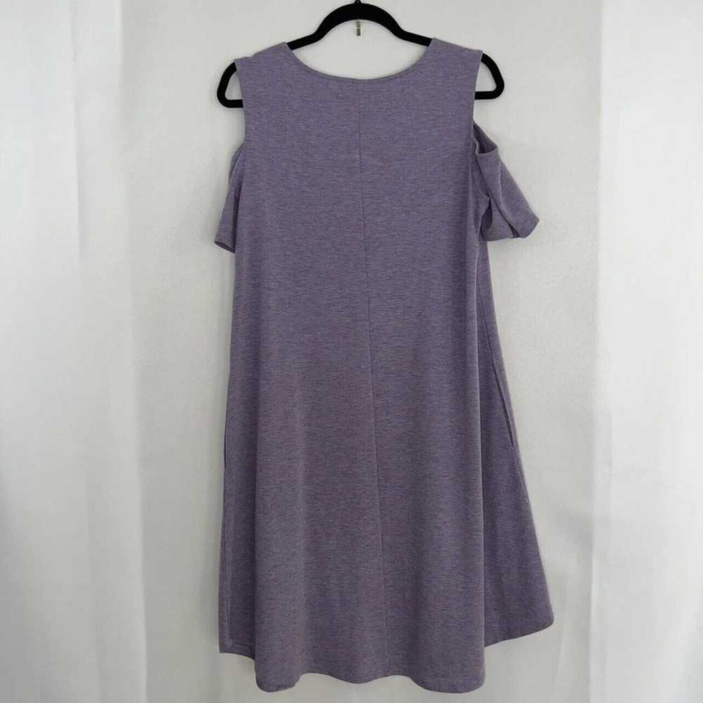 Soft Surroundings Womens Cold Shoulder Dress Purp… - image 6