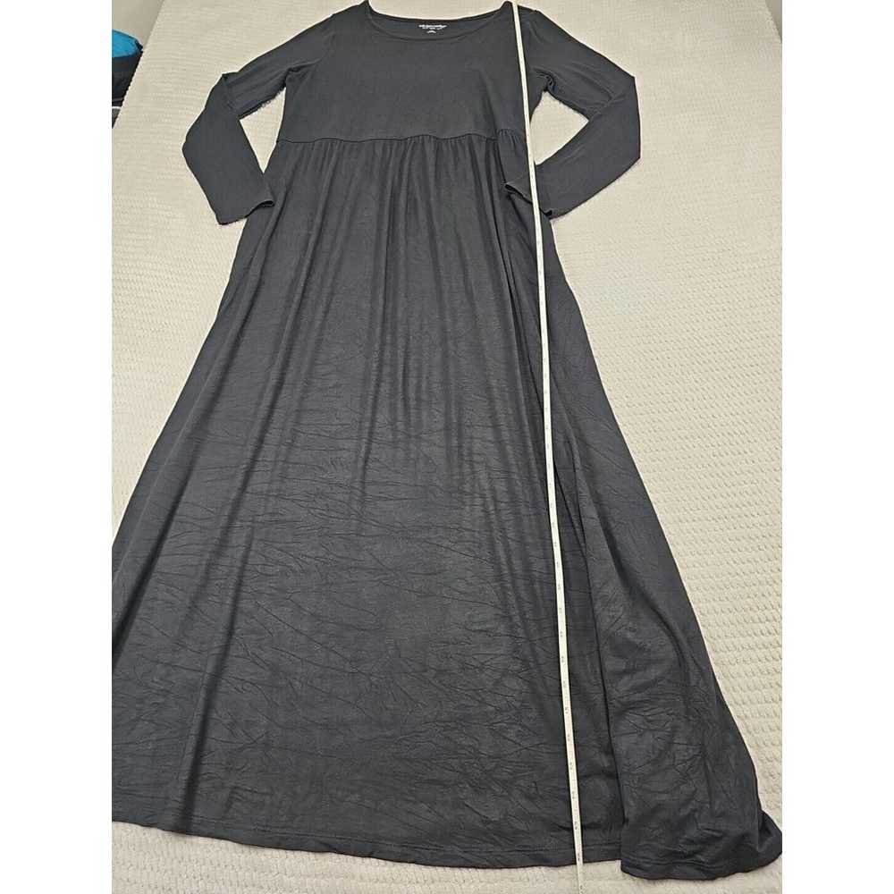 Soft Surroundings Dress Womens Large Black Long S… - image 3