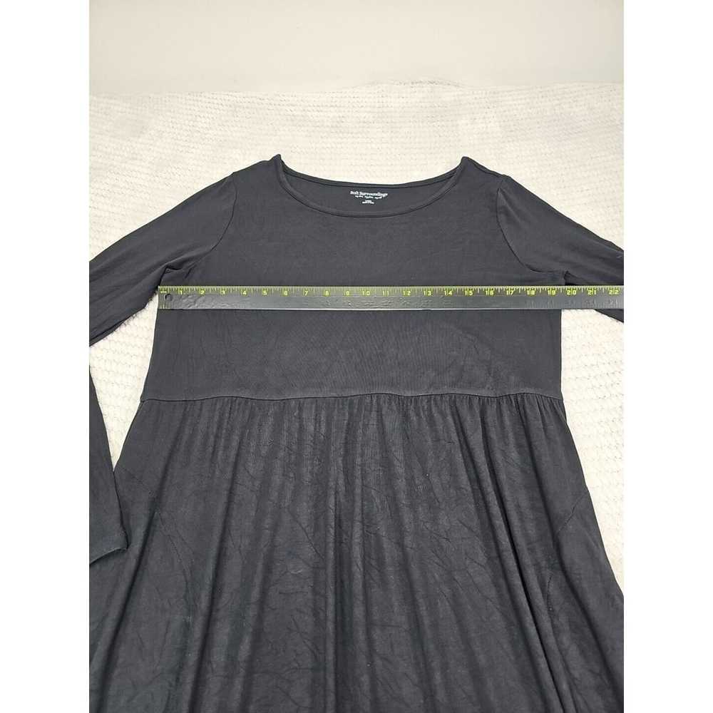 Soft Surroundings Dress Womens Large Black Long S… - image 5