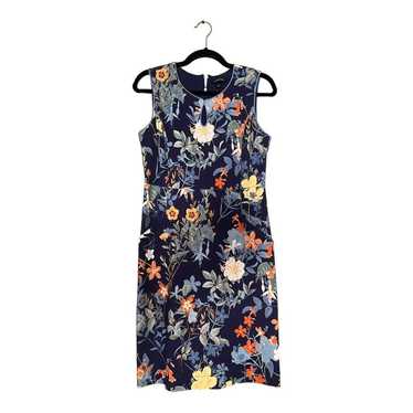 Lands End navy floral sleeveless dress size 6