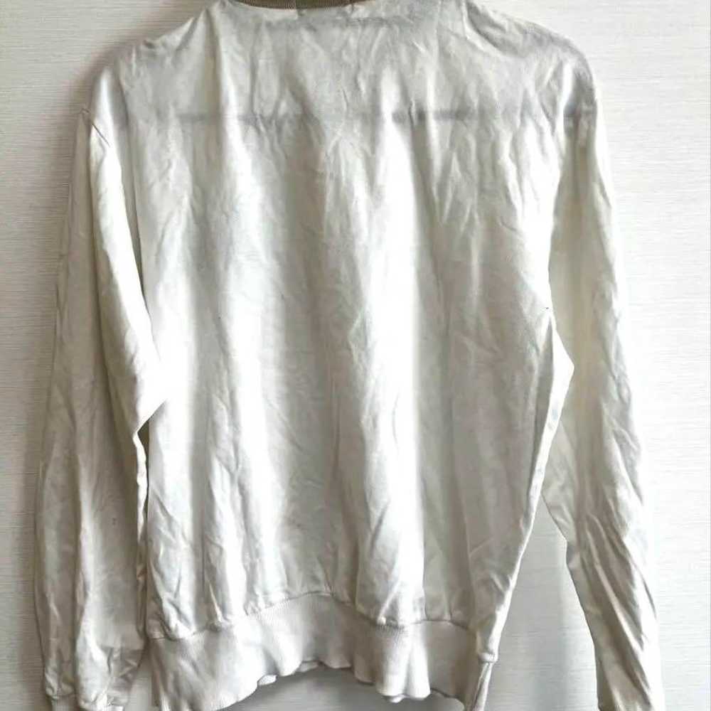 Burberry Long Sleeve Polo Shirt Size L White - image 2