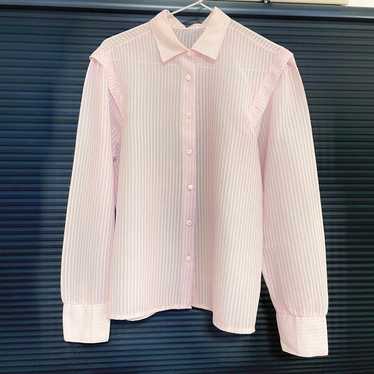 Vintage sheer stripe pink shirt