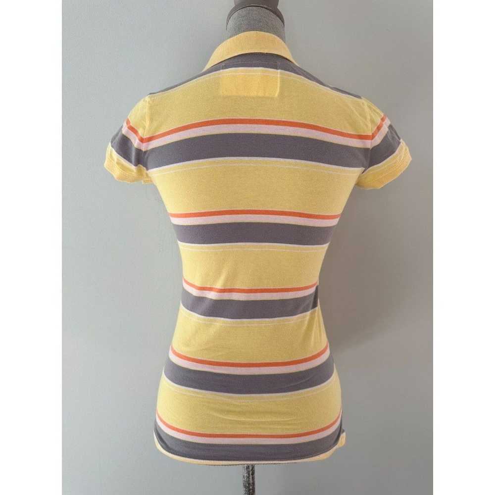 Vintage Y2k Aeropostale Yellow Gray Orange Stripe… - image 2