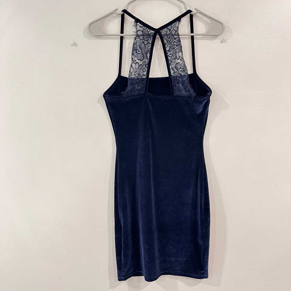 Lulus Sultry Summoning Navy Blue Velvet Lace Body… - image 7