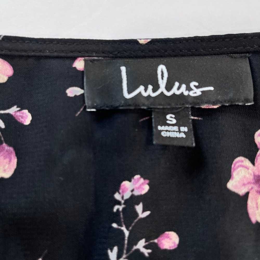 Lulus Love Blossoms Black Floral Print Button-Up … - image 11