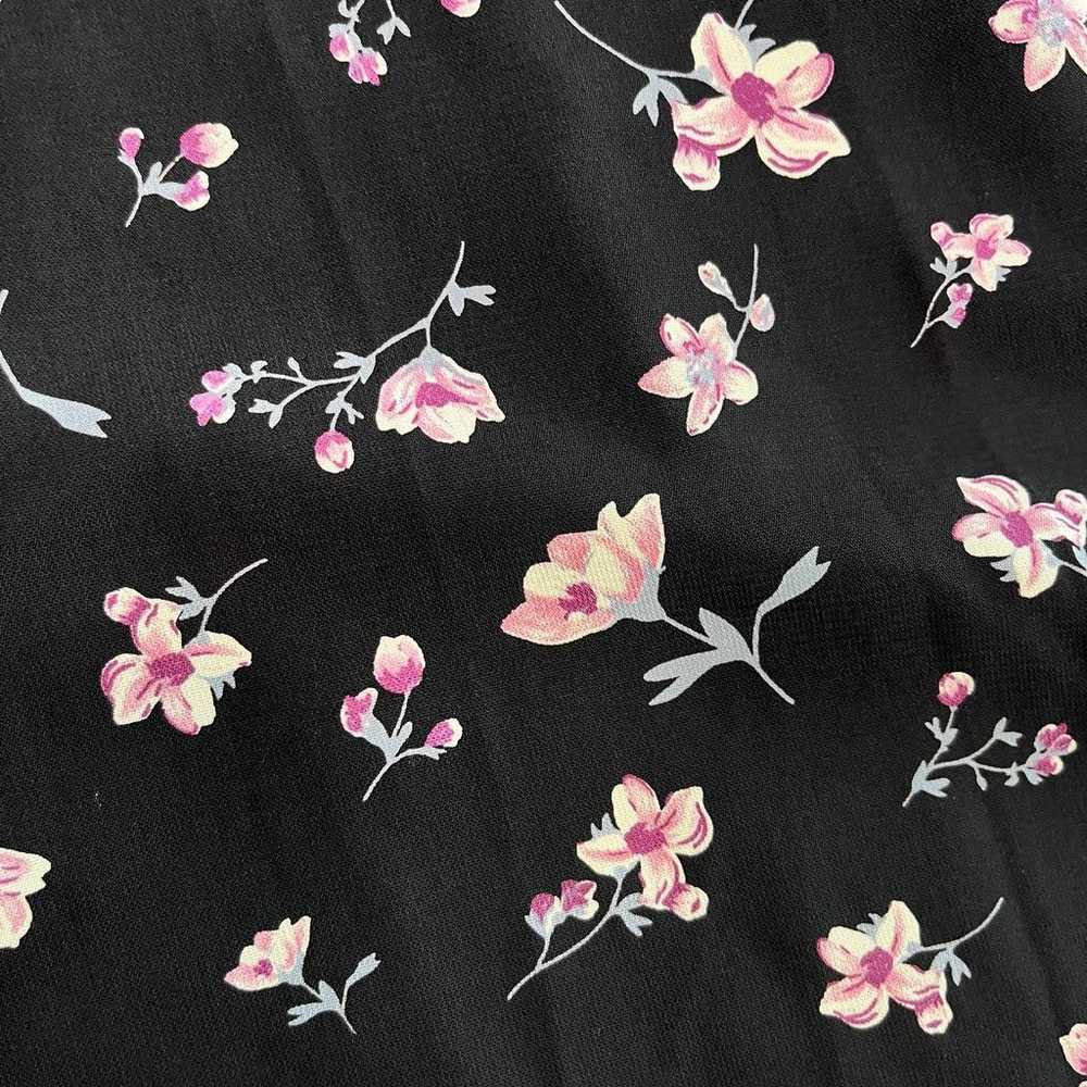 Lulus Love Blossoms Black Floral Print Button-Up … - image 6