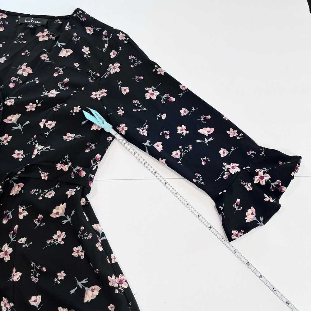 Lulus Love Blossoms Black Floral Print Button-Up … - image 9