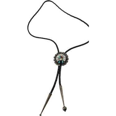 Sterling Native American Bolo Tie Pendant