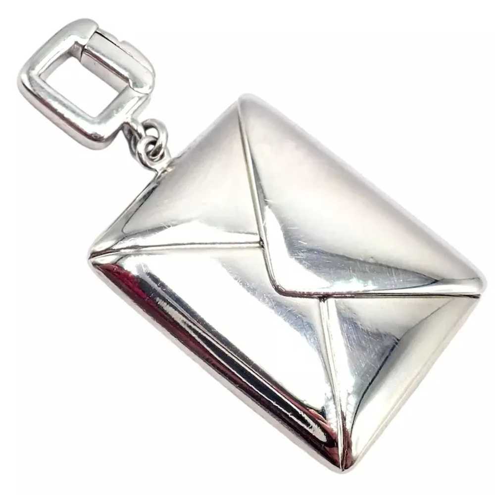 Rare! Louis Vuitton LV 18k White Gold Opening Env… - image 2