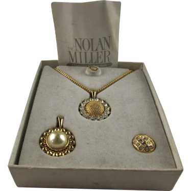 Nolan Miller Necklace With Two Pendants and Additi