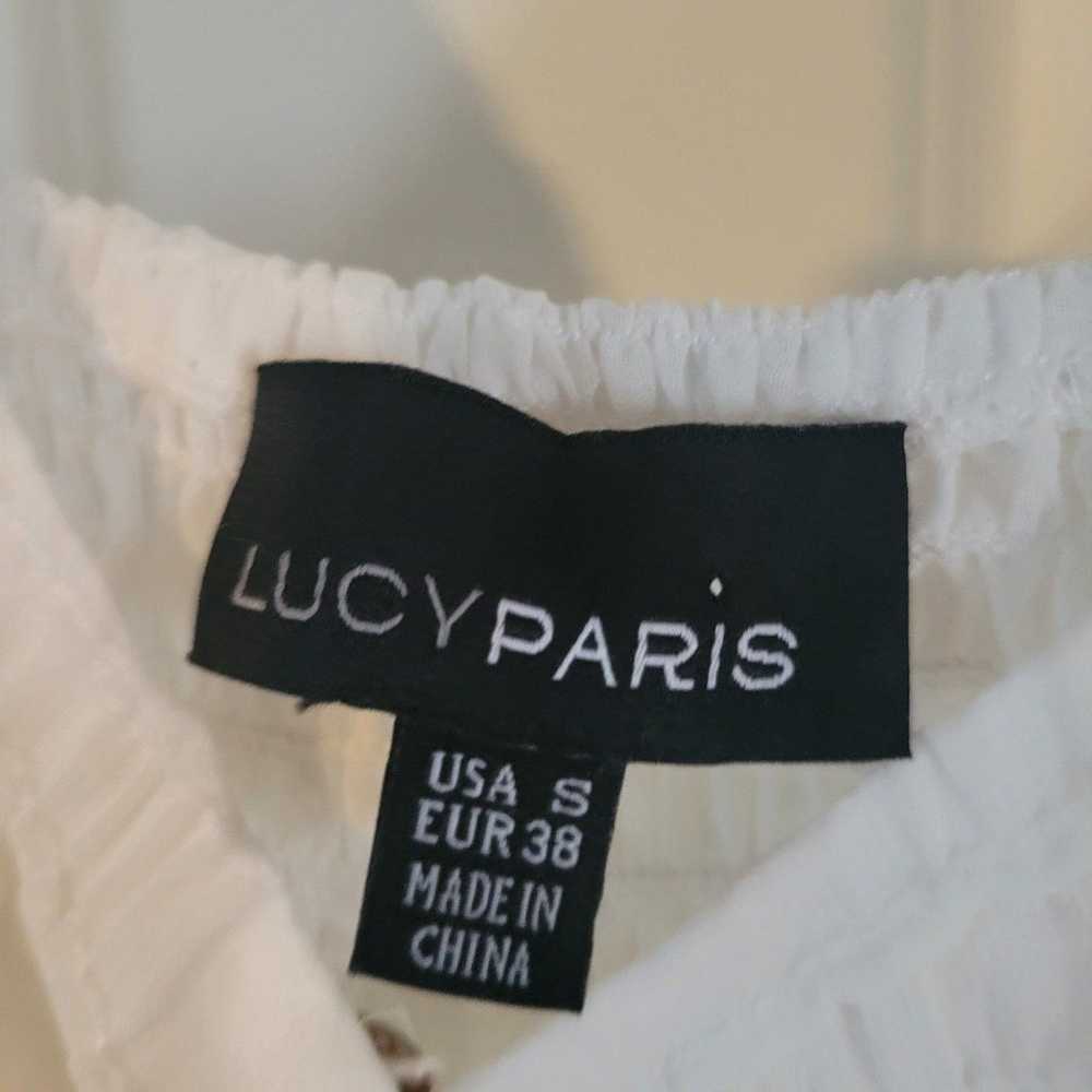 Lucy Paris white dress size SMALL - image 3