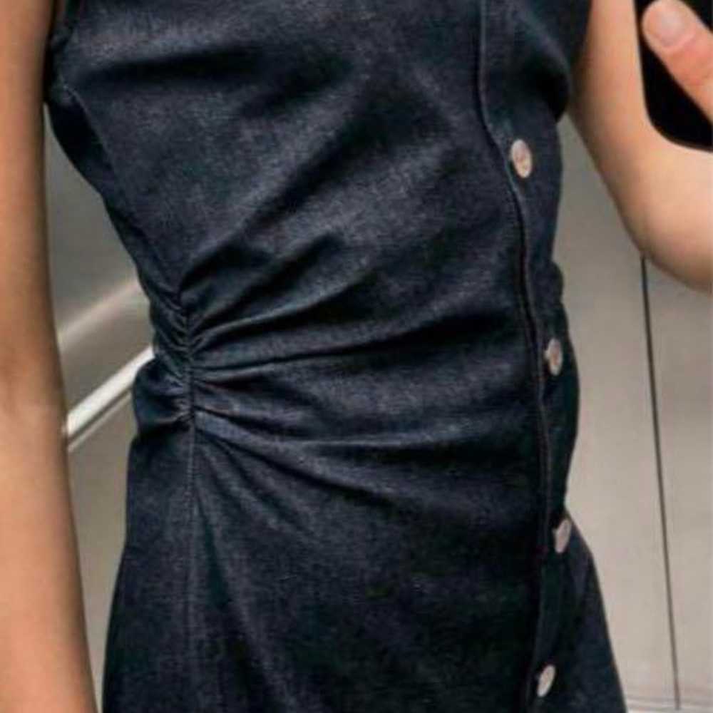 ZARA Denim Long Dress - image 2