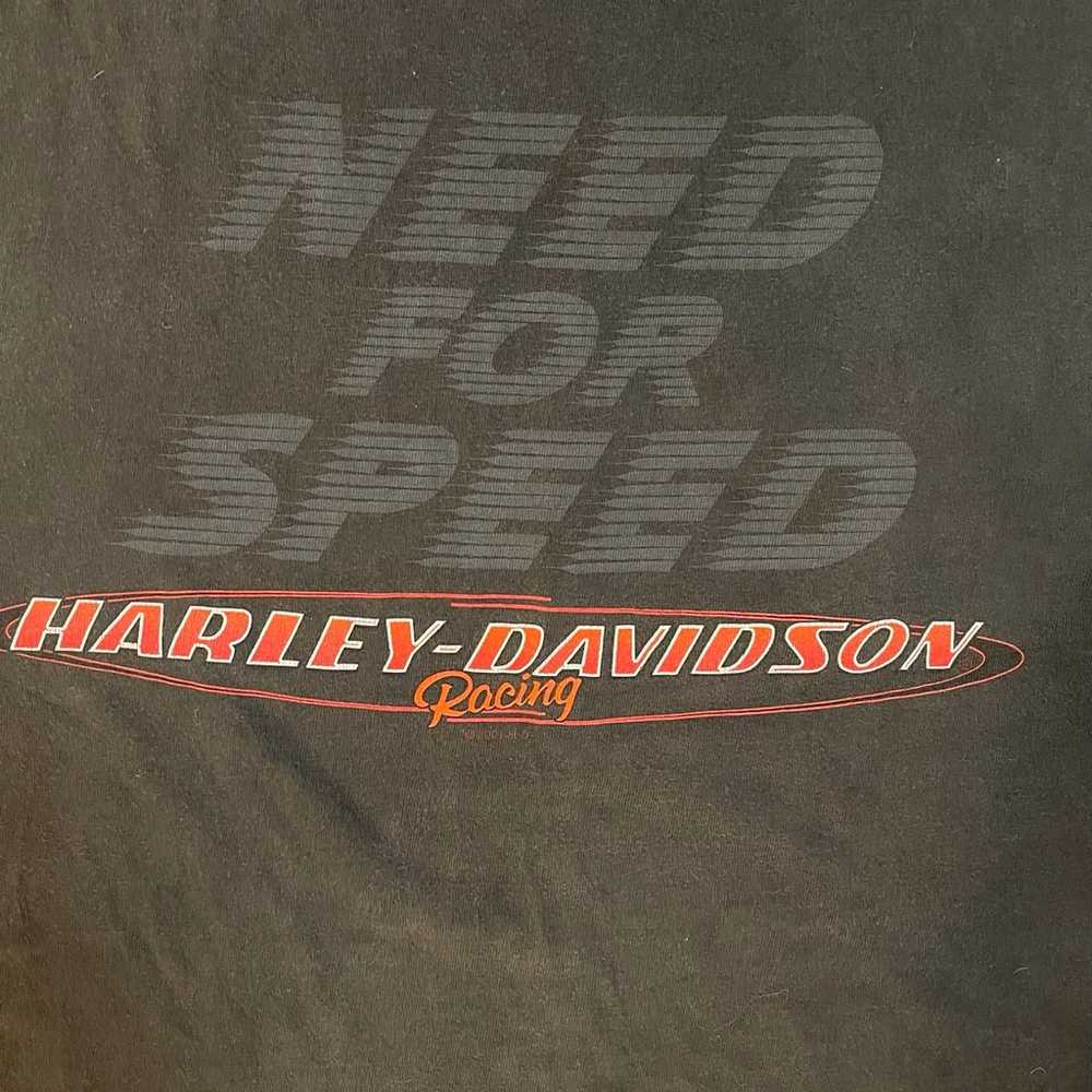 Vintage Harley Davidson Tee Need For Speed Custom… - image 7