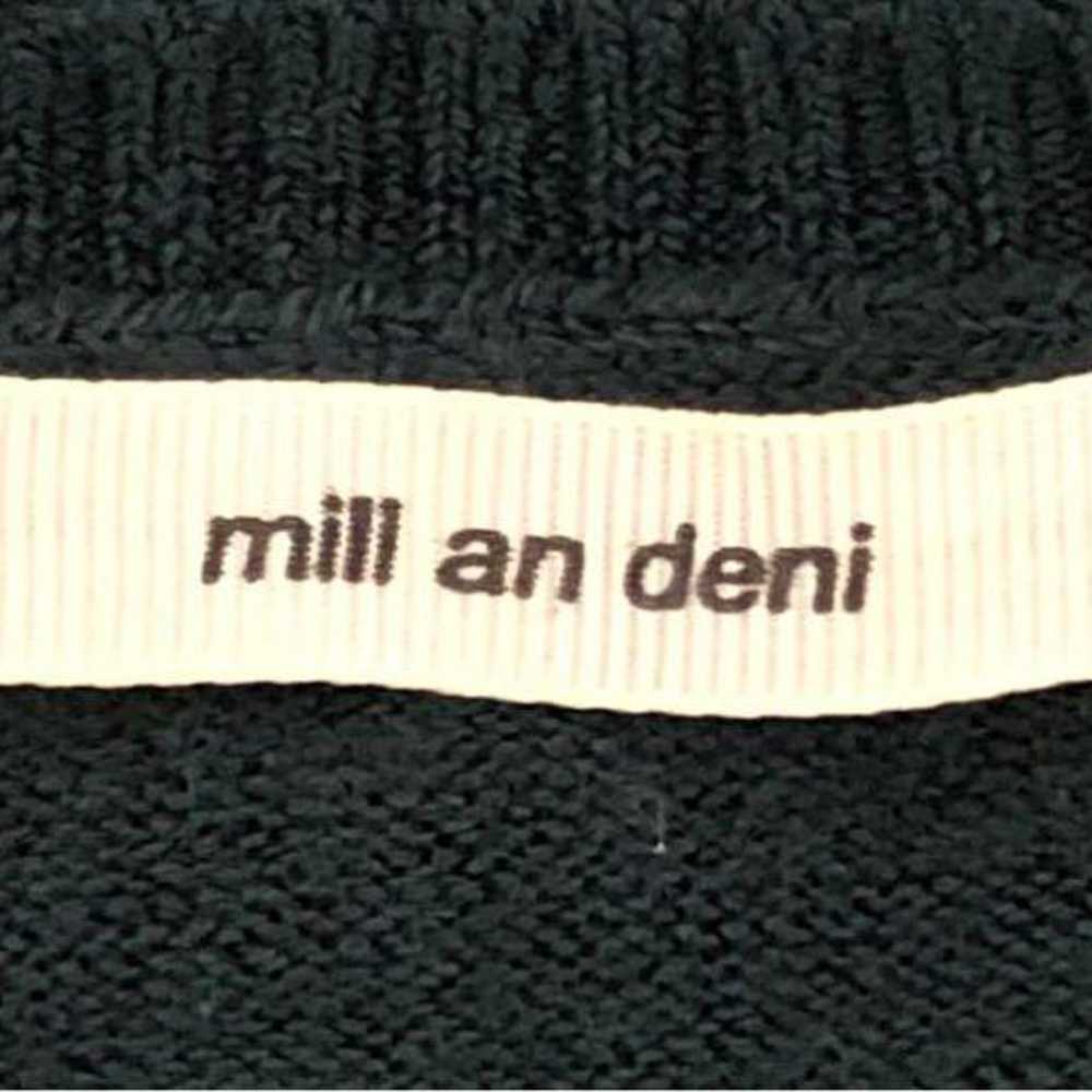 【mill an deni】Dark Green V-Neck Knit Dress - image 3