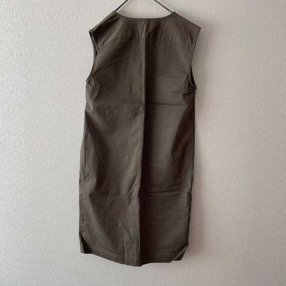 Theory Sleeveless Dress, Knee-Length, Khaki, Size… - image 5