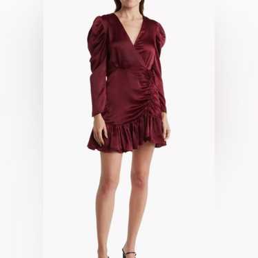 Steve Madden Nyla Dress Women’s Sleeve Scrunched S