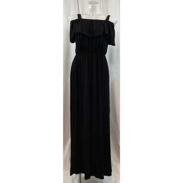 Hailey & Co Dress Maxi Tall Black Off Shoulder - image 1