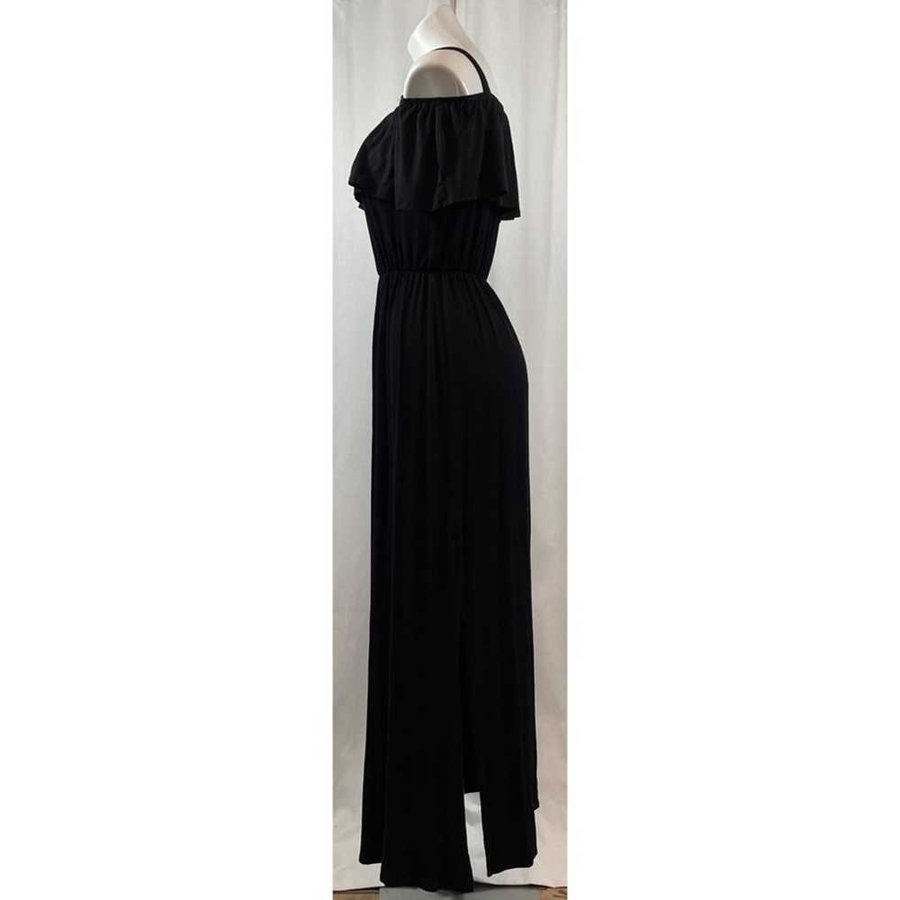 Hailey & Co Dress Maxi Tall Black Off Shoulder - image 2