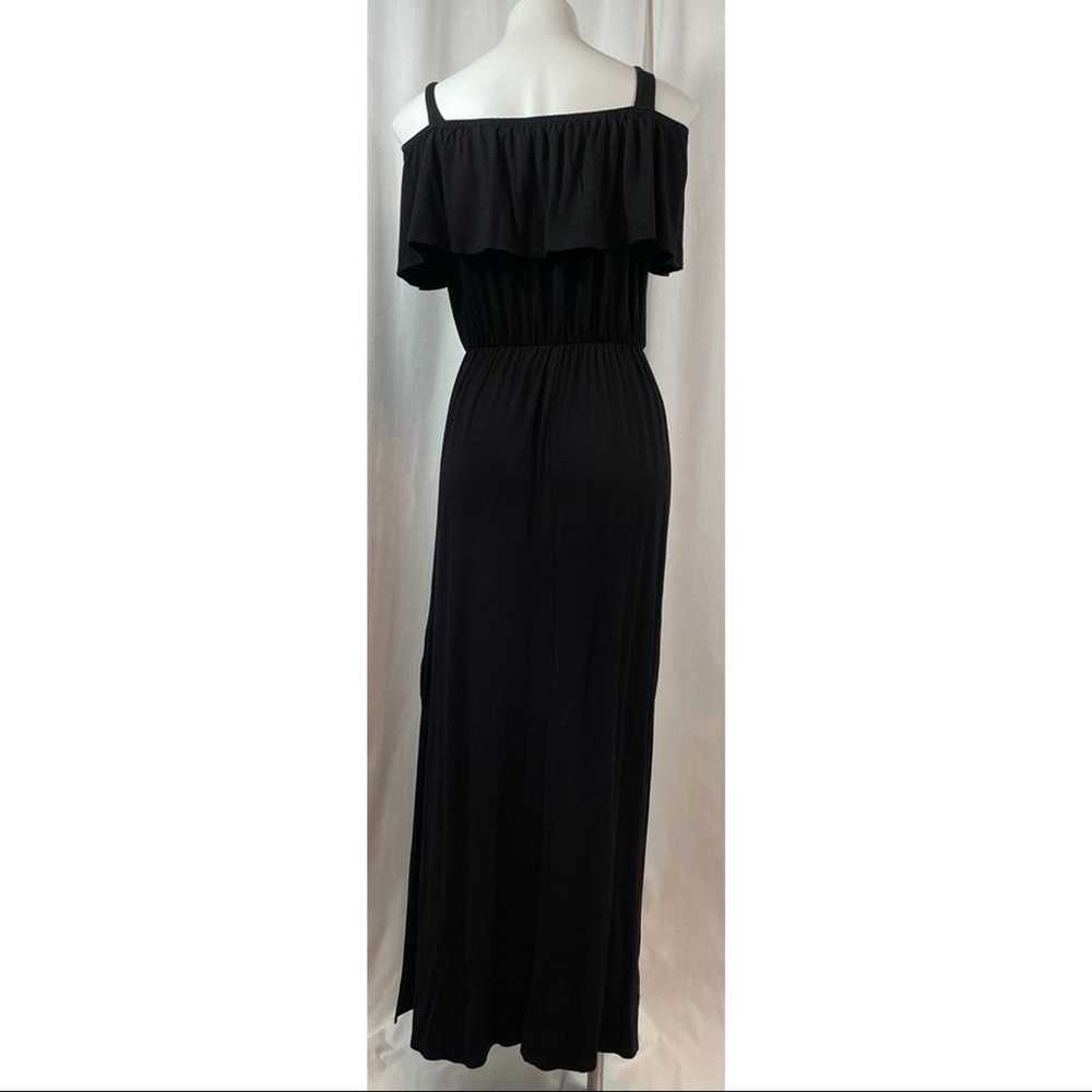 Hailey & Co Dress Maxi Tall Black Off Shoulder - image 3