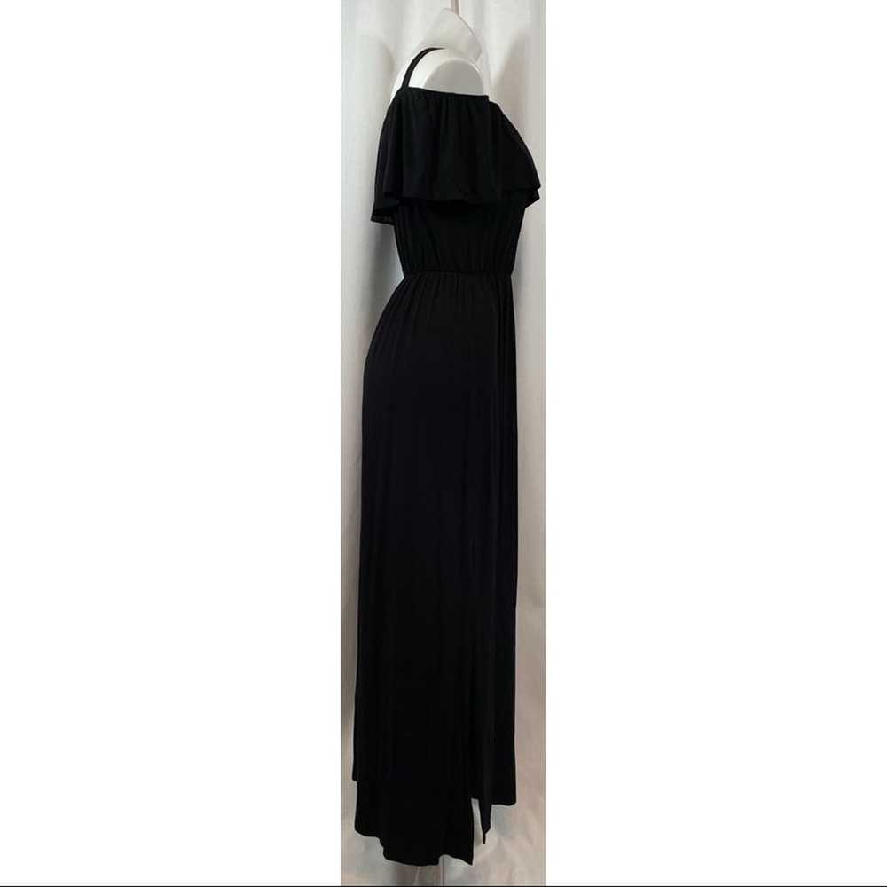 Hailey & Co Dress Maxi Tall Black Off Shoulder - image 4