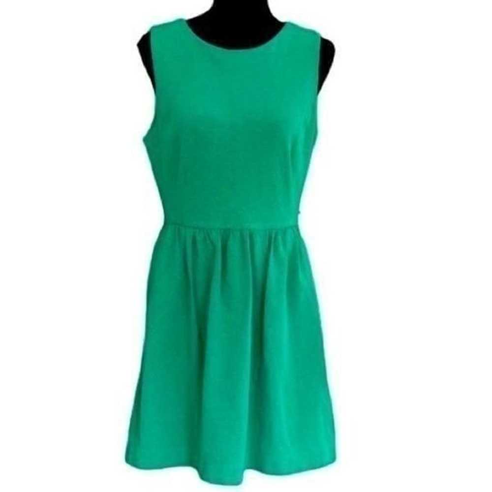 J Crew Factory Daybreak emerald green sleeveless … - image 1