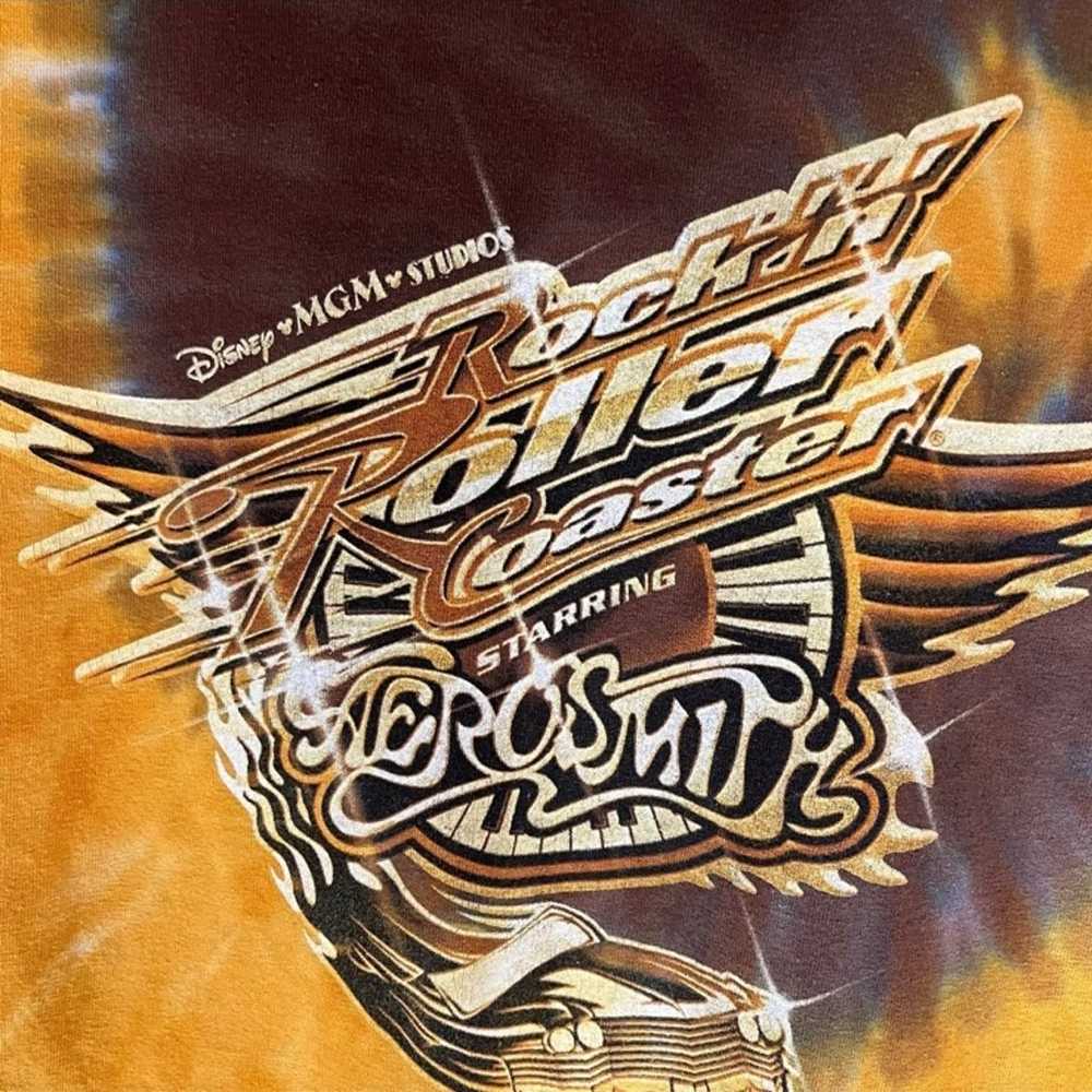 Vintage Disney Aerosmith rockin roller coaster ti… - image 5