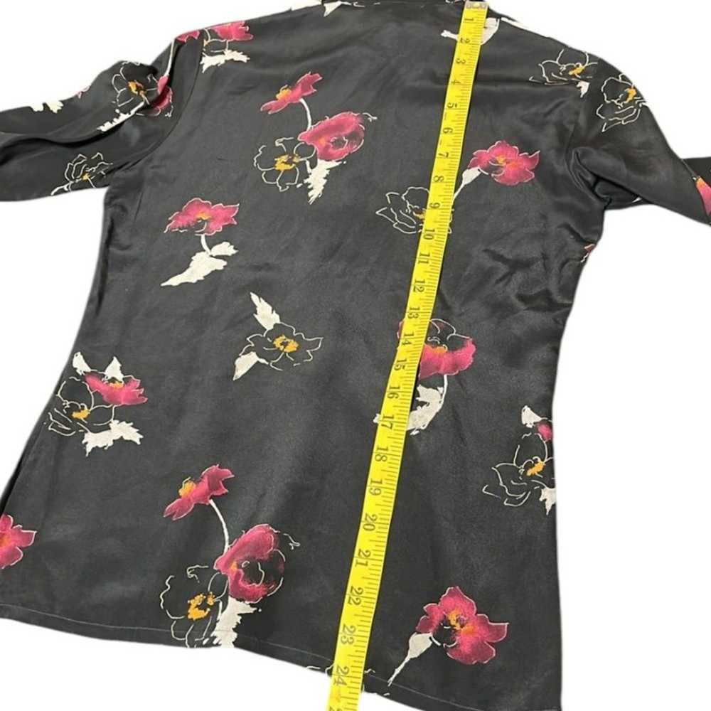 Cacharel Paris France 100% Silk Blouse Designer L… - image 11