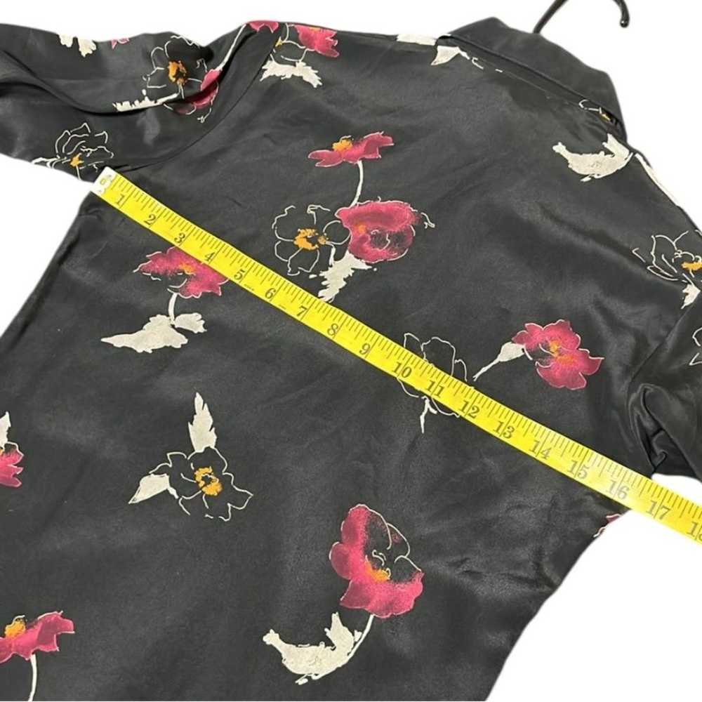 Cacharel Paris France 100% Silk Blouse Designer L… - image 9