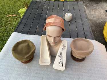 帽子 40s Vintage Borsalino Alex 7 3/8 59cm Vintage OUTSTANDING 40S Borsalino Gray Beaver Fedora Sz 7-1