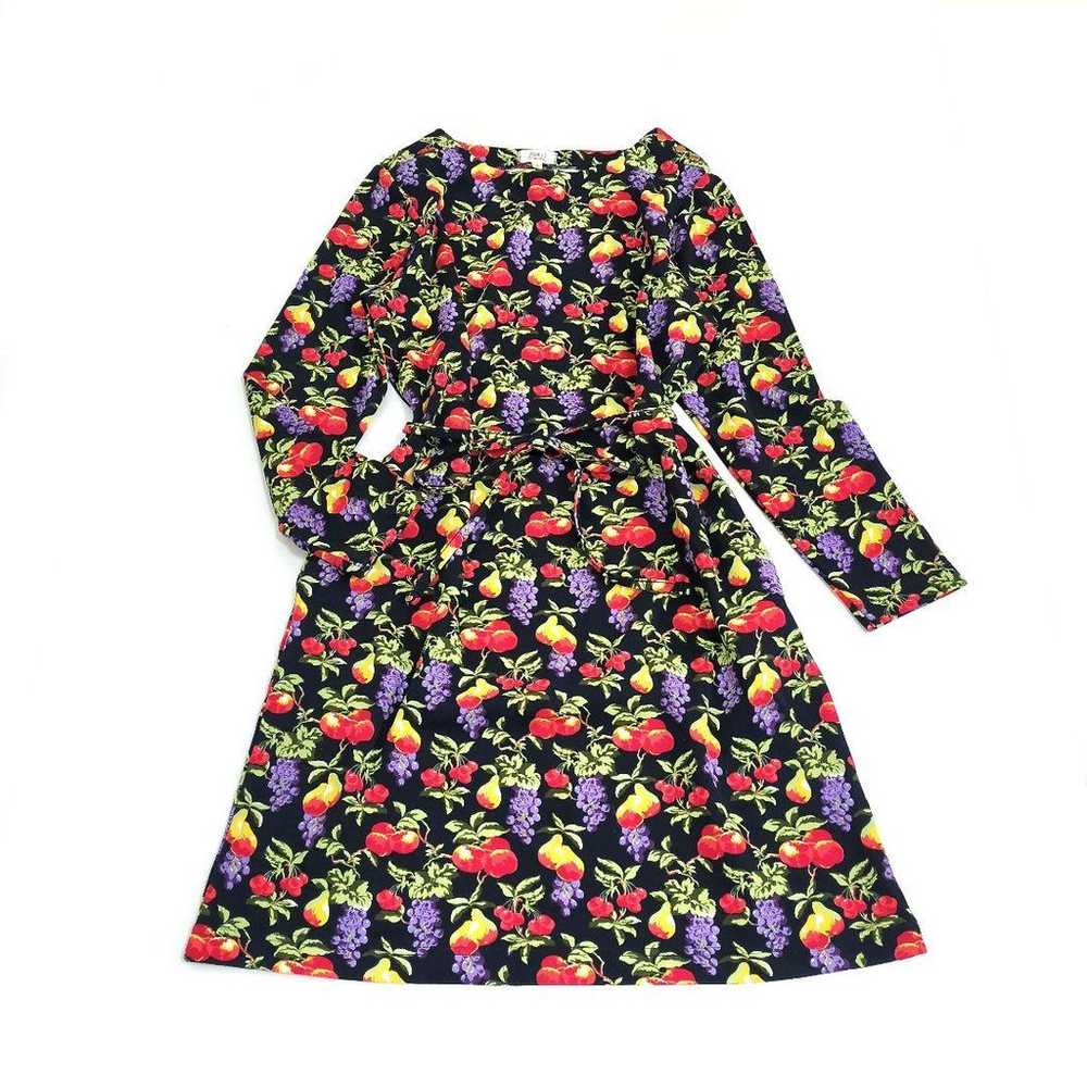 JUNKO SHIMADA PART2 Fruit Pattern Waist Ribbon Pl… - image 1