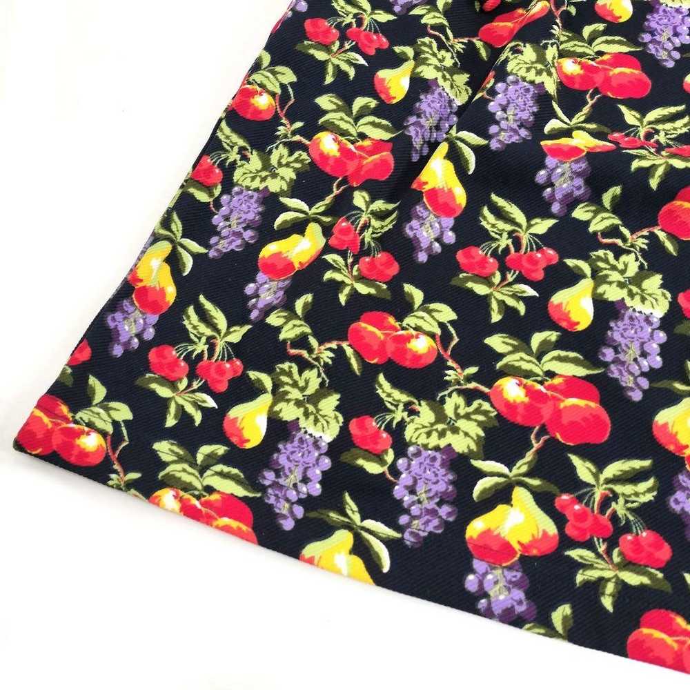 JUNKO SHIMADA PART2 Fruit Pattern Waist Ribbon Pl… - image 3