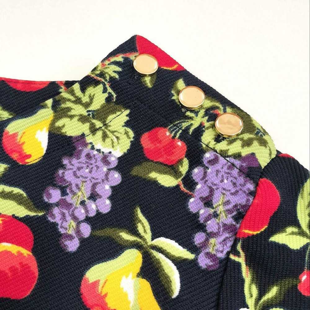 JUNKO SHIMADA PART2 Fruit Pattern Waist Ribbon Pl… - image 5