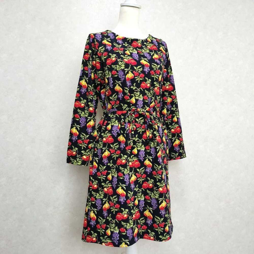 JUNKO SHIMADA PART2 Fruit Pattern Waist Ribbon Pl… - image 9