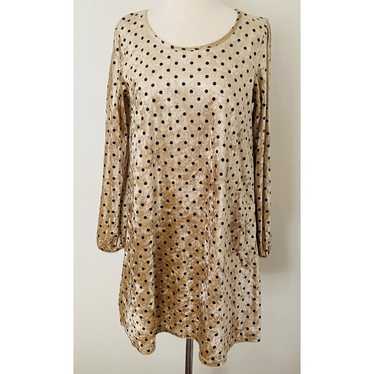 Cutie Blonde Japanese Kawaii Polka Dot Dress Sz L - image 1