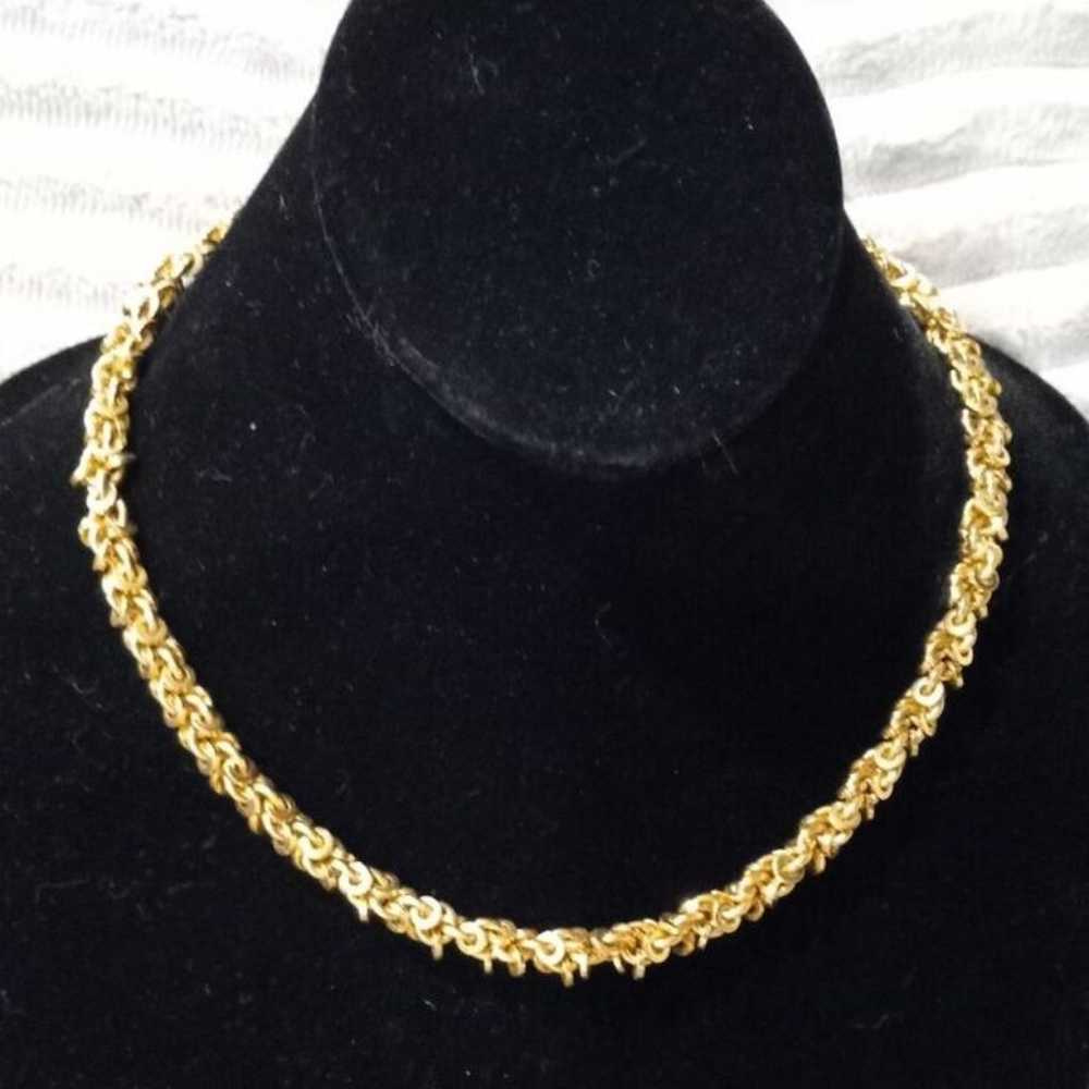 1990s Premier Design Jewelry Byzantine Gold Color… - image 1