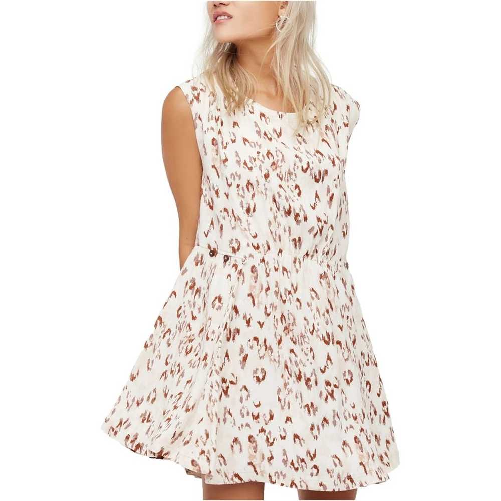 Free People Fake Love Flowy Printed Exposed Back … - image 1