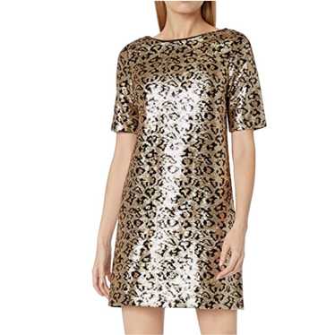 Betsey Johnson Sequined Leopard Dress